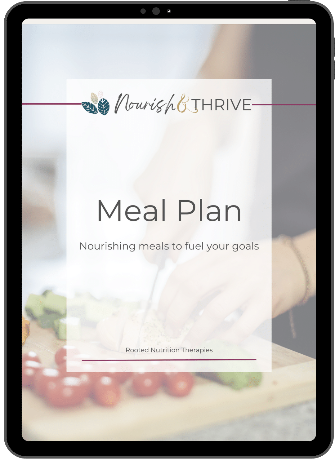 3 day meal plan cover
